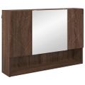 vidaXL Sada kúpeľňového nábytku 4 ks Hnedý dub 35 x 30 x 192 cm