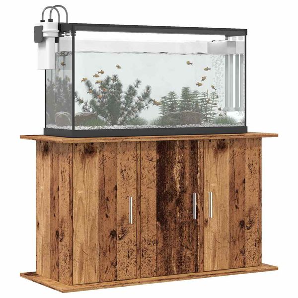 vidaXL Stojan na akvárium staré drevo 101x41x58 cm kompozitné drevo