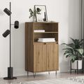 vidaXL Highboard Hnedá 60 x 36 x 110 cm Kompozitné drevo