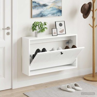 vidaXL Nástenný botník EDE 71 x 17 x 43 cm Kompozitné drevo