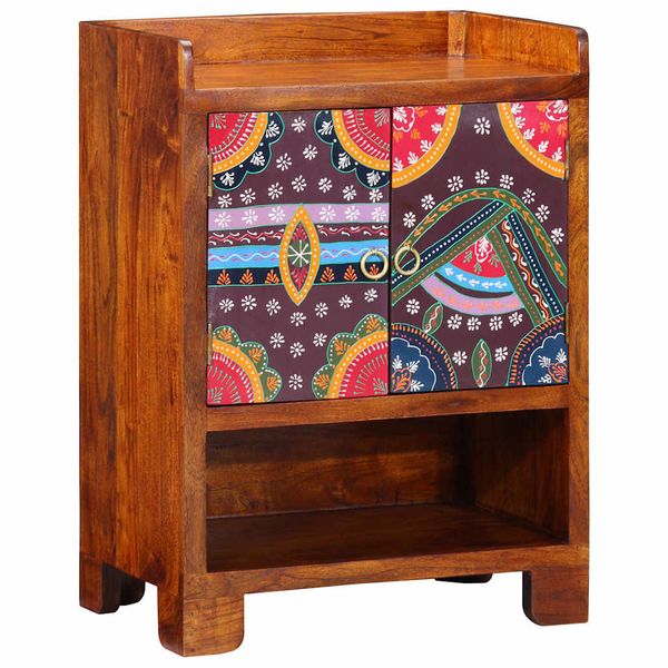 vidaXL Skriňa na topánky Hnedá 55 x 35 x 75 cm Pevné akáciové drevo