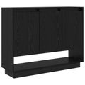 vidaXL Servírovacia skriňa Čierny dub 97 x 29 x 75 cm Kompozitné drevo