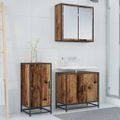 vidaXL Servírovacia skriňa Staré drevo 35,5 x 35 x 76 cm