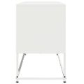 vidaXL TV skrinka biela 100,5x39x60,5 cm oceľ