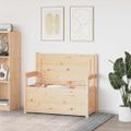 vidaXL Lavička 112,5x51,5x96,5 cm masívne borovicové drevo