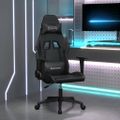 vidaXL Herná stolička čierna umelá koža