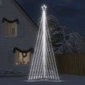 vidaXL LED vianočný stromček 789 LED studená biela 476 cm