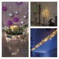 LED girlanda - kamienky, 1,2 m, 3x AA, vnútorné, teplá biela, časovač