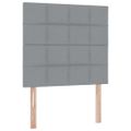 vidaXL Postel s úložným prostorem a matrací Svetlosivá 90 x 190 cm