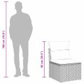 vidaXL Súprava záhradných pohoviek 7 ks Čierna polyratan
