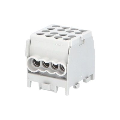 Svorkovnica rozbočovacia HLAK 25 1/6 M2, 100A, 1pól., AL/CU, IP20, sivá, na DIN /2080173