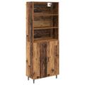 vidaXL Highboard 2 ks Staré drevo 69,5 x 32,5 x 180 cm
