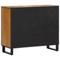 vidaXL Komoda 90x34x75 cm surový mangovníkový masív