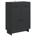 vidaXL Servírovacia skriňa Čierna 66 x 34,5 x 90 cm Kompozitné drevo