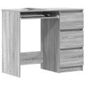 vidaXL Stôl sivý dub sonoma 90x45x76 cm spracované drevo