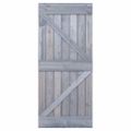 vidaXL Dvere 100x210 cm, borovicový masív, sivé