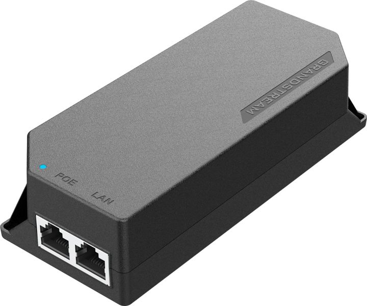 Grandstream Poe Injector GS-POE15W-MG, 802.3af, 1x 2,5 Gbps RJ45 IN/OUT, 20W