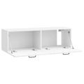vidaXL Nástenná TV skrinka Biela s vysokým leskom 98 x 31 x 30 cm