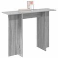 vidaXL Konzolový stôl Sivá sonoma 100 x 30 x 75 cm Kompozitné drevo