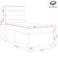vidaXL Posteľ boxspring s matracom Tmavozelená 100 x 200 cm Zamat