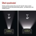 Čelovka EMOS P3546 LED nabíjacia, 550 lm, 110 m, Li-Pol 1000 mAh / 3× AAA