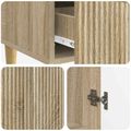 vidaXL Servírovacia skriňa so zásuvkou Dub sonoma 66 x 34,5 x 95 cm