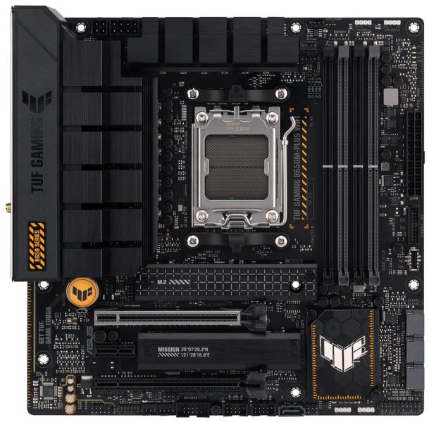 ASUS TUF GAMING B650M-PLUS WIFI/AM5/mATX Základní deska, AMD B650, AM5, 4x DDR5 DIMM (max. 128GB), Wi-Fi, 2x M.2, HDMI, DisplayPort, USB typ C, mATX