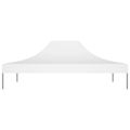 vidaXL Strecha na párty stan 4,5x3 m, biela 270 g/m²