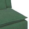 vidaXL Modulárna opierka na ruky s vankúšmi, tmavozelená, 100 cm