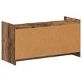 vidaXL Skriňa na topánky s úložiskom Staré drevo 100 x 39,5 x 51 cm