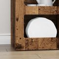 vidaXL Servírovacia skriňa ELST Staré drevo 40 x 35 x 100,5 cm