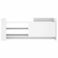 vidaXL TV skrinka biela 100x35x40 cm spracované drevo