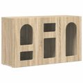 vidaXL Servírovacia skriňa ELST Sonoma dub 100 x 35 x 59 cm
