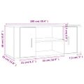 vidaXL TV skrinka lesklá biela 100x35x40 cm spracované drevo