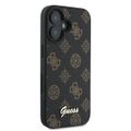 Guess puzdro pre iPhone 16 Plus 6,7" GUHMP16MPGPYSK čierne hardcase PU Peony Script MagSafe