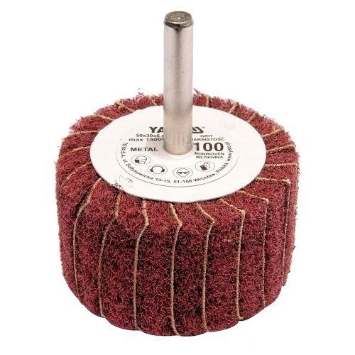 Kotúč lamelový radiálny, 50x30, P-60, s hriadeľom 6 mm YATO