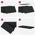 vidaXL Skladacia úložná lavička Čierna 180 kg 80 L 77 x 38 x 38 cm PVC