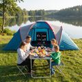 Sada skladacieho kempingového stola a stoličiek NILS Camp NC1633 tmavo šedá