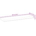 vidaXL Plávajúce police 4 ks 100x20x4 cm neošetrené masívne drevo akácia