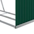 vidaXL Držiak na polená zelený 120x45x100 cm pozinkovaná oceľ