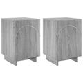 vidaXL Nočný stolík 2 pcs Sivý Sonoma 33,5 x 34,5 x 50 cm