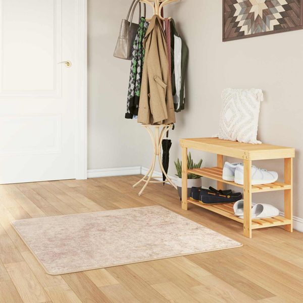 vidaXL Behúň MARSA Béžová 100 x 100 cm Polyester a PVC