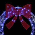 vidaXL Veniec 80 LED Modrá 92 x 92 x 9,5 cm Akryl
