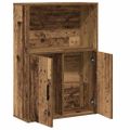 vidaXL Knižnica staré drevo 60x24x85 cm kompozitné drevo
