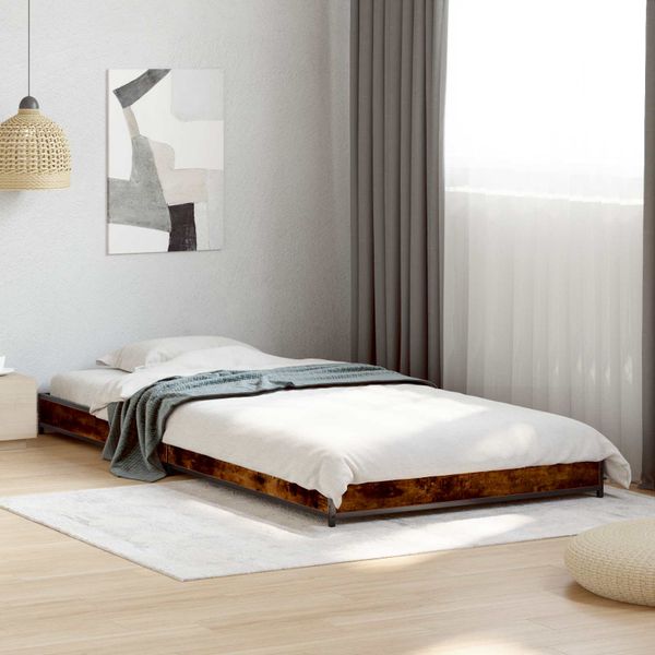 vidaXL Rám postele Dymový dub 80 x 200 cm Kompozitné drevo