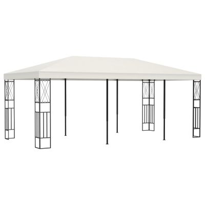 vidaXL Altánok krémový 3x6 m látkový