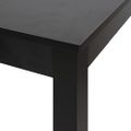 vidaXL Barový stôl, MDF, čierny 115x55x107 cm