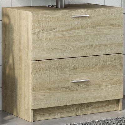 vidaXL Skrinka pod umývadlo dub sonoma 59x37x59 cm kompozitné drevo