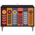 vidaXL TV skrinka ESSEN 69 x 33 x 50,5 cm Čierny dub Kompozitné drevo