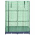 vidaXL Záhon s krytom na skleník ratanový vzhľad 80x40x123 cm